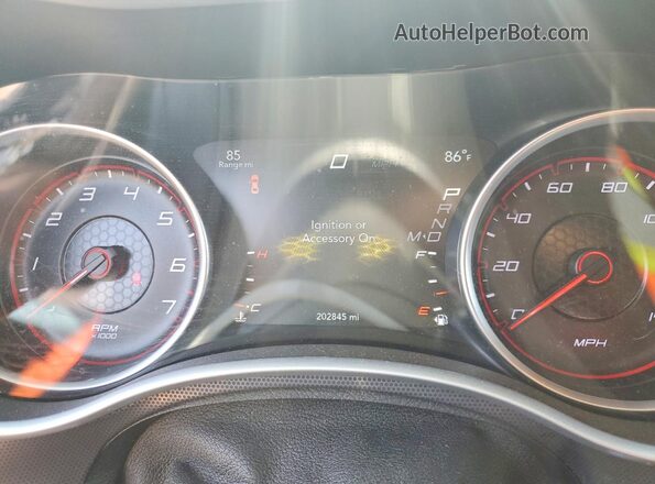 2C3CDXHG2JH135462 2018 DODGE CHARGER Gray Вид щитка приладів