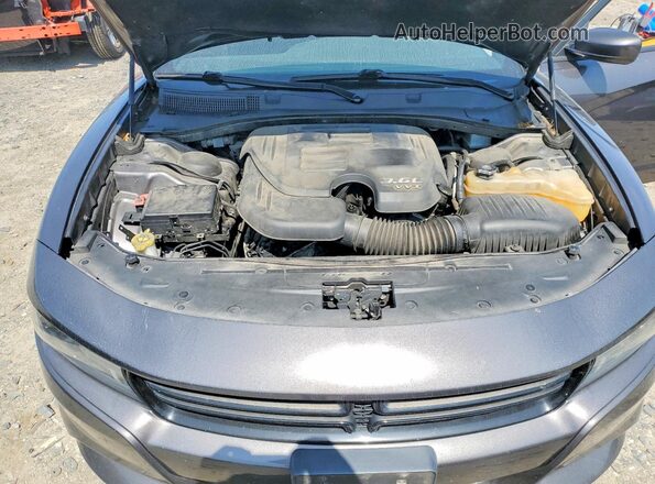 2C3CDXHG2JH135462 2018 DODGE CHARGER Gray Вид задньої частини салону