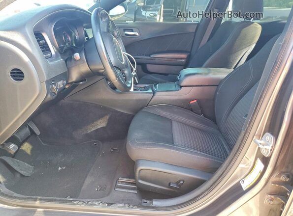 2C3CDXHG2JH197735 2018 DODGE CHARGER Charcoal Front interior view