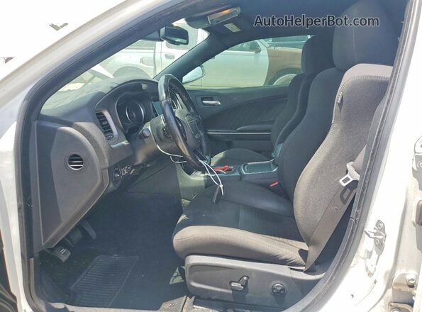 2C3CDXHG2KH583878 2019 DODGE CHARGER White Widok wnętrza z przodu