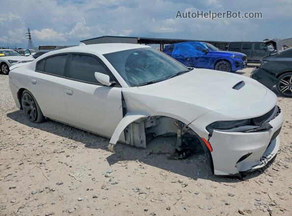 2C3CDXHG2KH583878 2019 DODGE CHARGER White Przód prawy