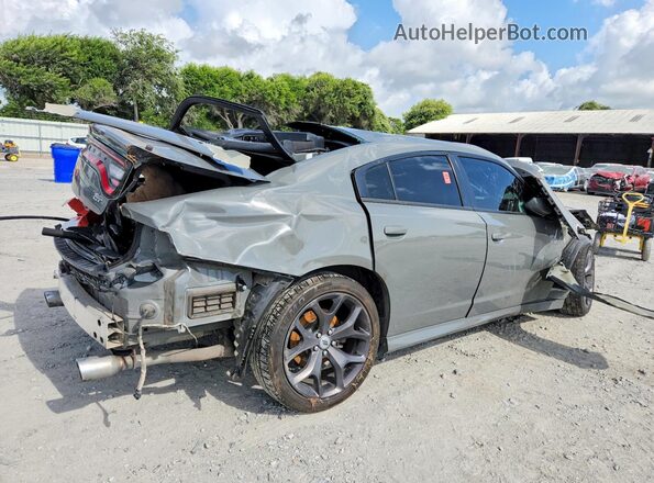 2C3CDXHG2KH676559 2019 DODGE CHARGER Gray Задня права чверть
