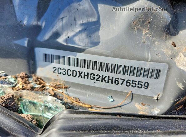 2C3CDXHG2KH676559 2019 DODGE CHARGER Gray Вид підкапотного простору