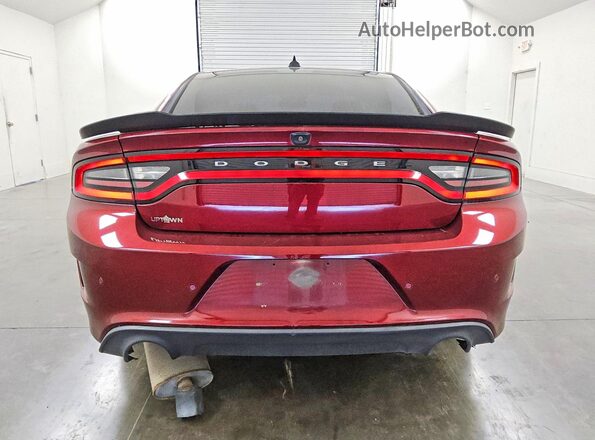 2C3CDXHG2LH155293 2020 DODGE CHARGER Red Rear view