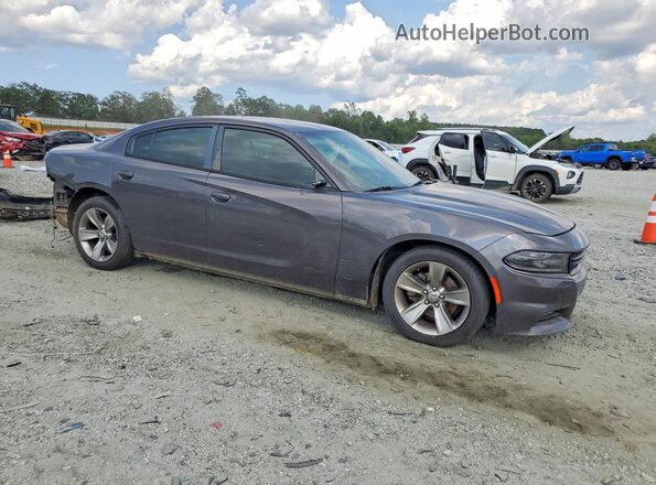 2C3CDXHG3GH178619 2016 DODGE CHARGER Gray Przód prawy