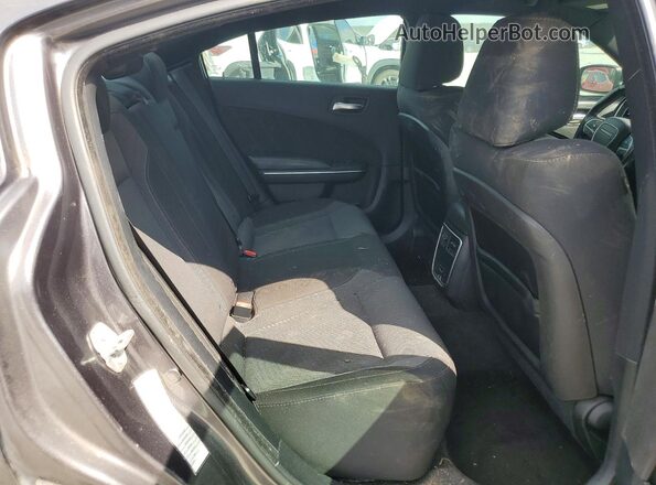 2C3CDXHG3GH178619 2016 DODGE CHARGER Gray Widok tylnych siedzeń