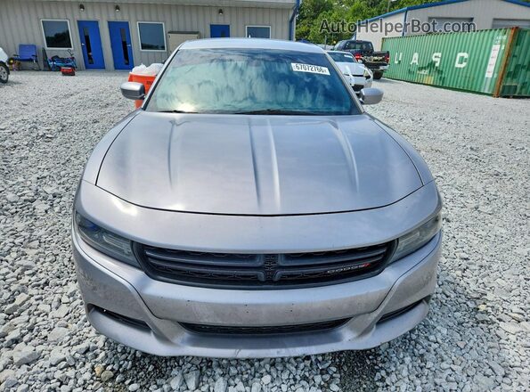 2C3CDXHG3GH187224 2016 DODGE CHARGER Silver Rear interior view