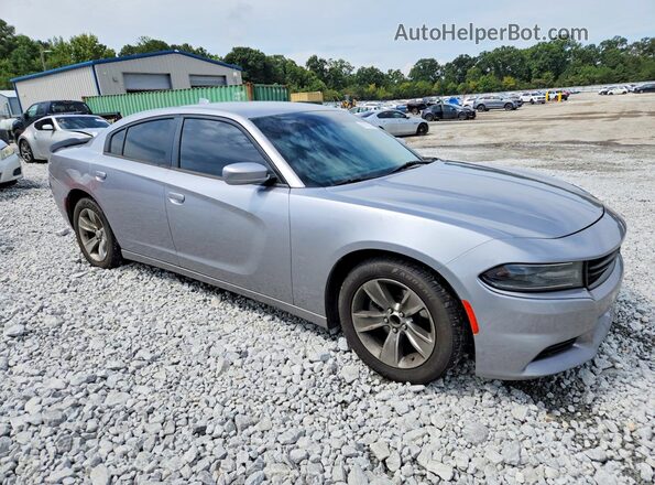 2C3CDXHG3GH187224 2016 DODGE CHARGER Silver Rear seats view