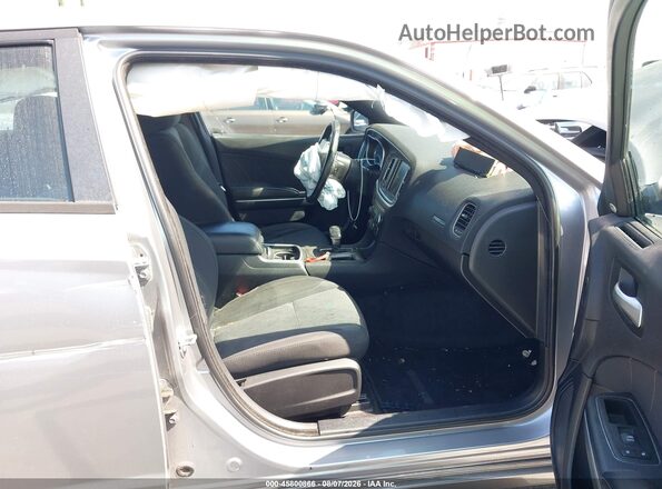 2C3CDXHG3GH280549 2016 DODGE CHARGER Silver Widok wnętrza z przodu