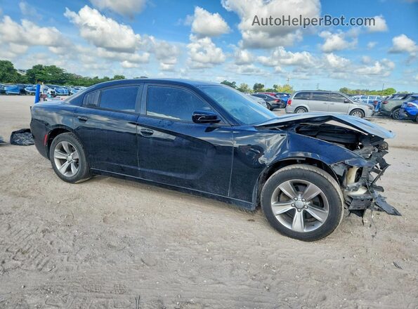 2C3CDXHG3GH307670 2016 DODGE CHARGER Black წინა მარჯვენა