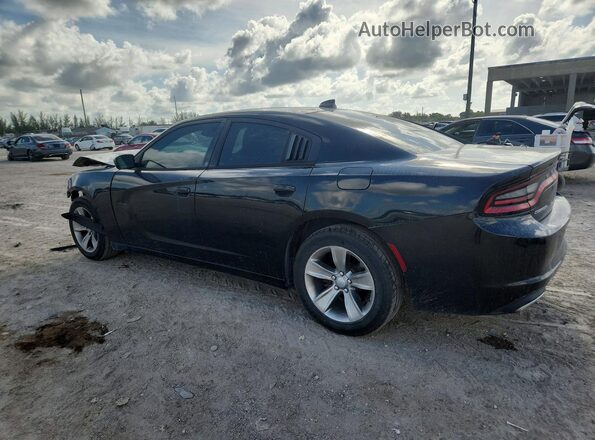 2C3CDXHG3GH307670 2016 DODGE CHARGER Black უკანა მარცხენა