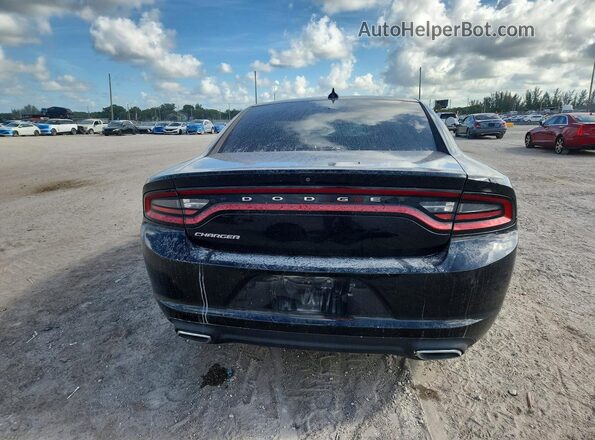 2C3CDXHG3GH307670 2016 DODGE CHARGER Black უკანა ხედი