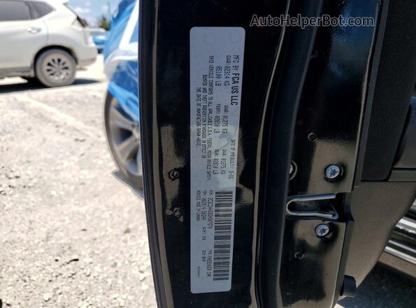 2C3CDXHG3GH307670 2016 DODGE CHARGER Black VIN კოდის სტიკერის ხედი