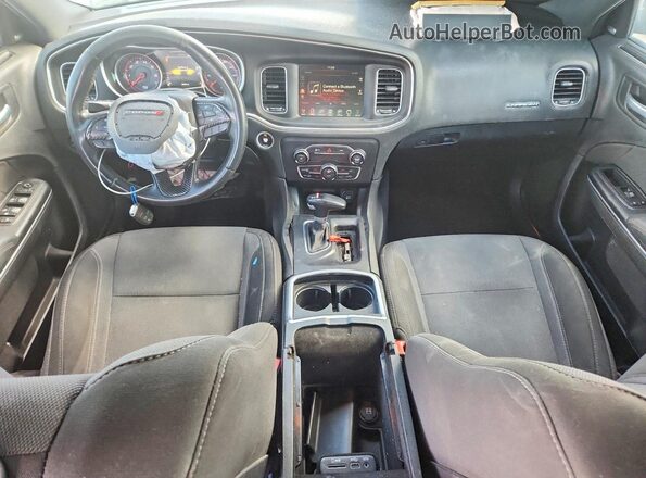 2C3CDXHG3GH307670 2016 DODGE CHARGER Black წინა პანელის ხედი
