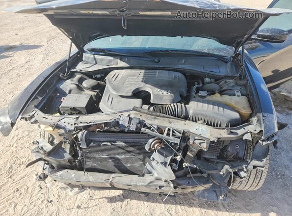 2C3CDXHG3GH307670 2016 DODGE CHARGER Black უკანა სალონის ხედი