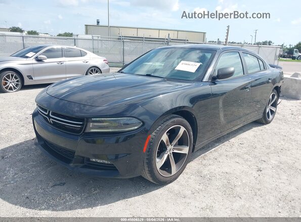 2C3CDXHG3HH576544 2017 DODGE CHARGER Black Передня ліва чверть