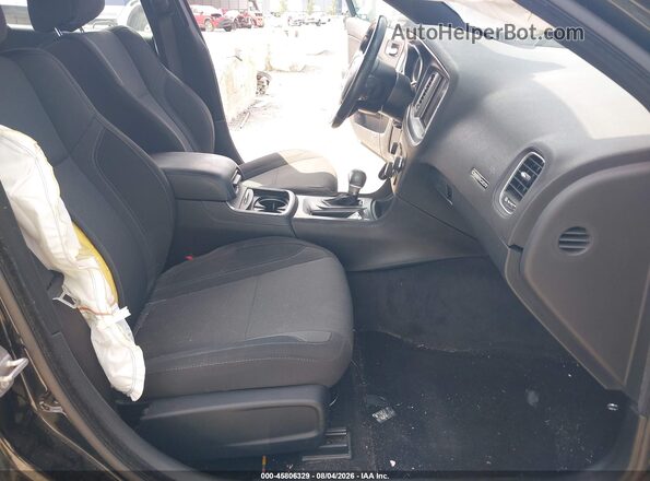 2C3CDXHG3HH576544 2017 DODGE CHARGER Black Вид салону спереду