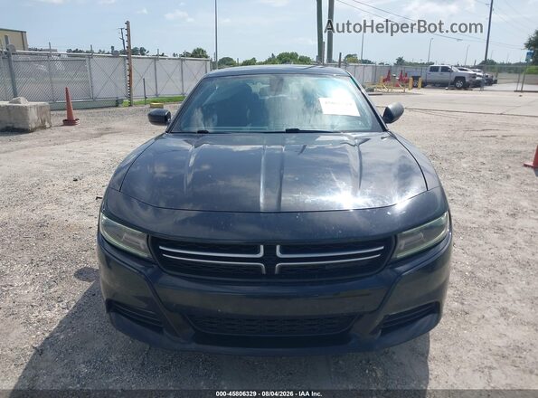 2C3CDXHG3HH576544 2017 DODGE CHARGER Black Вид задньої частини салону