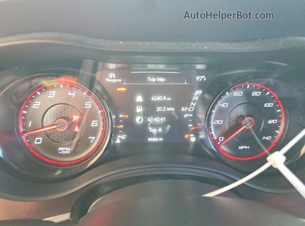 2C3CDXHG3HH593117 2017 DODGE CHARGER Белый Вид щитка приборов