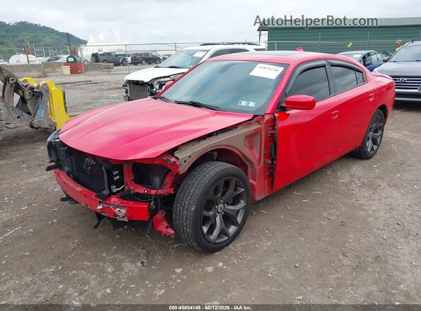 2C3CDXHG3HH642381 2017 DODGE CHARGER Red Przód lewy