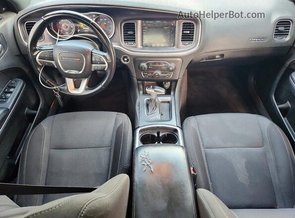 2C3CDXHG3JH128777 2018 DODGE CHARGER Black Dashboard view