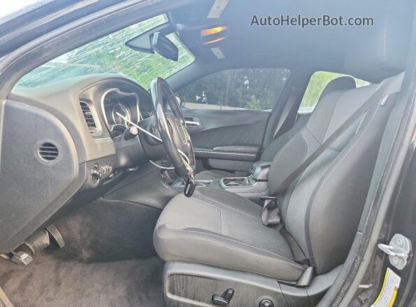 2C3CDXHG3JH128777 2018 DODGE CHARGER Black Front interior view
