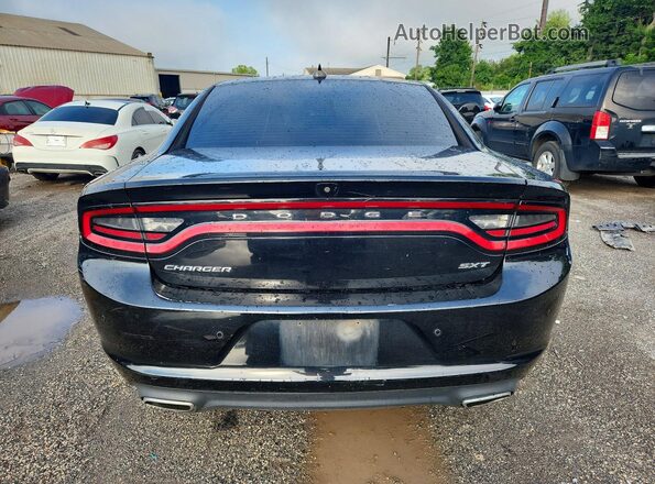 2C3CDXHG3JH128777 2018 DODGE CHARGER Black Rear view