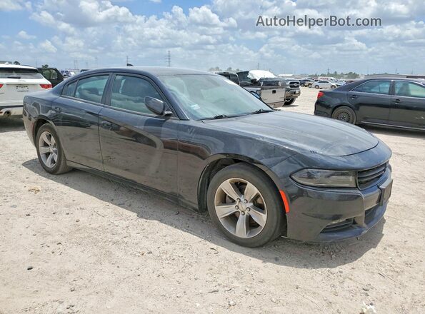 2C3CDXHG3JH176554 2018 DODGE CHARGER Black Передня права чверть