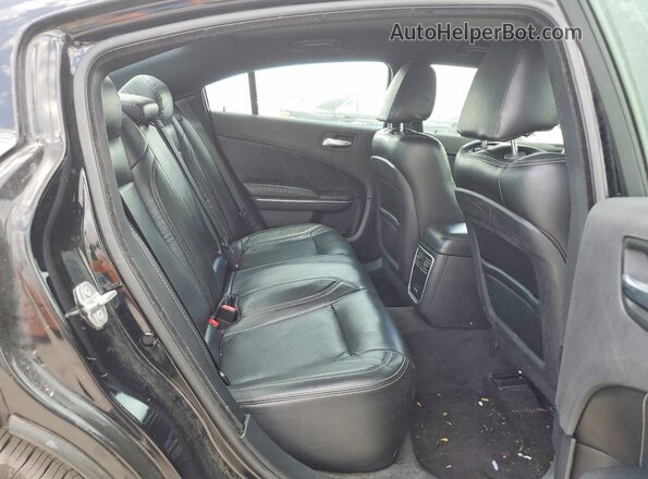 2C3CDXHG3JH176554 2018 DODGE CHARGER Black Вид задніх сидінь