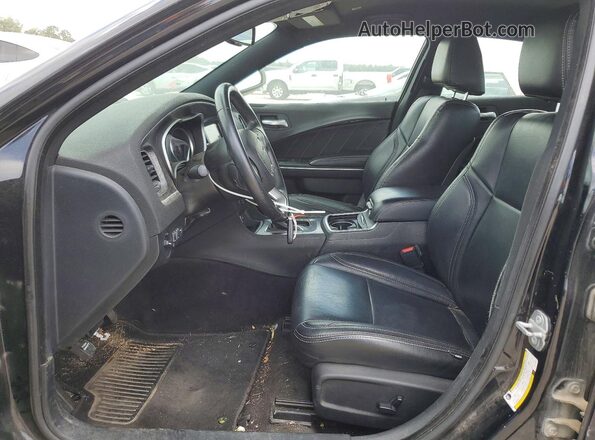 2C3CDXHG3JH176554 2018 DODGE CHARGER Black Вид салону спереду