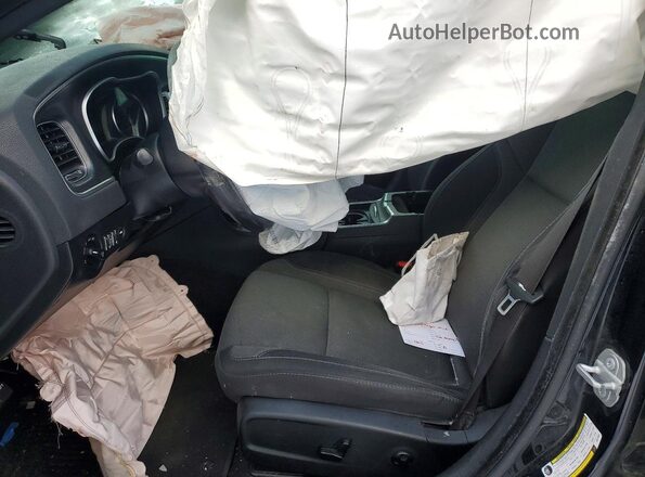2C3CDXHG3JH277027 2018 DODGE CHARGER Черный Вид салона спереди