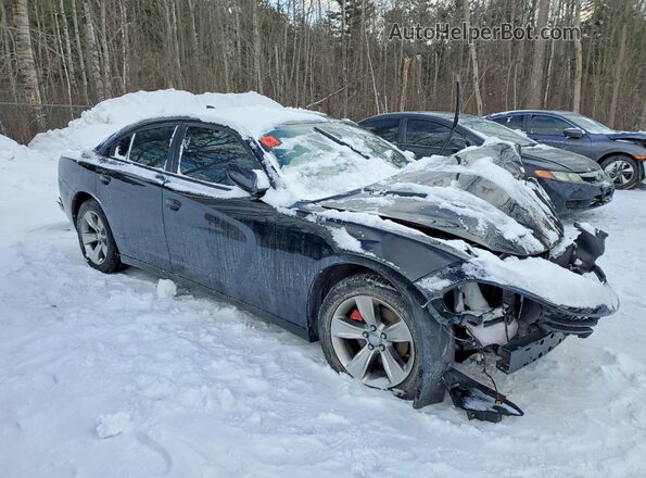2C3CDXHG3JH277027 2018 DODGE CHARGER Черный Передняя правая четверть