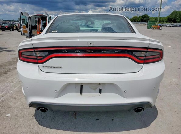 2C3CDXHG3JH313072 2018 DODGE CHARGER White უკანა ხედი