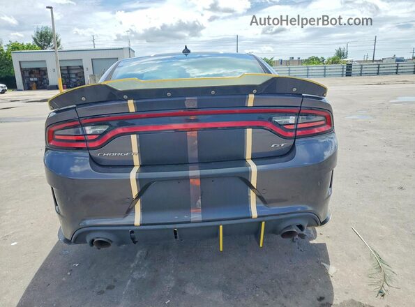 2C3CDXHG3KH635731 2019 DODGE CHARGER Серый Вид сзади