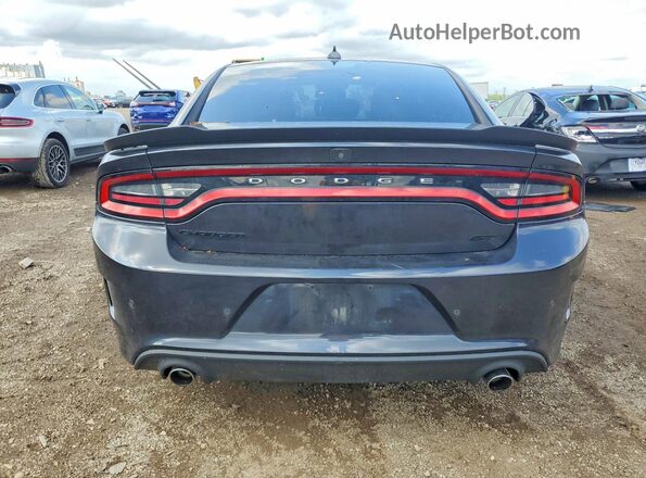 2C3CDXHG3KH650813 2019 DODGE CHARGER Blue Հետևի տեսք