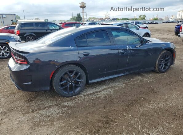 2C3CDXHG3KH650813 2019 DODGE CHARGER Blue Հետևի աջ