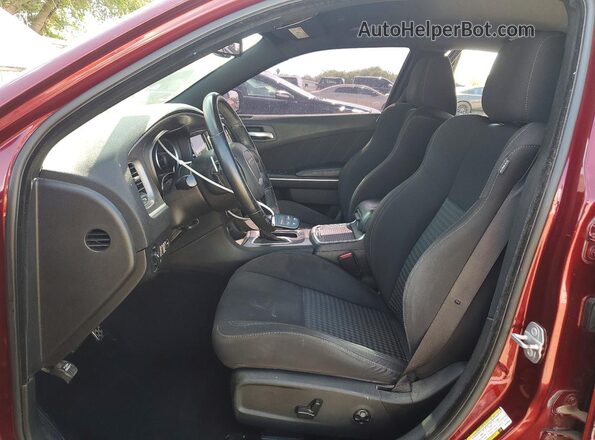 2C3CDXHG3KH670995 2019 DODGE CHARGER Maroon Vista interior delantera