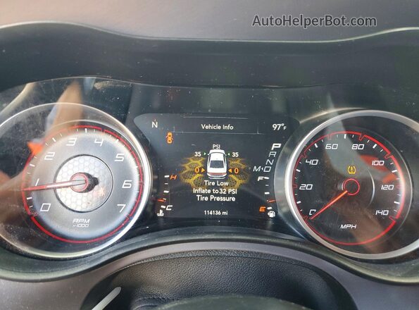 2C3CDXHG3KH670995 2019 DODGE CHARGER Maroon Vista del cuadro de instrumentos