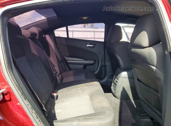 2C3CDXHG3KH670995 2019 DODGE CHARGER Maroon Vista de los asientos traseros