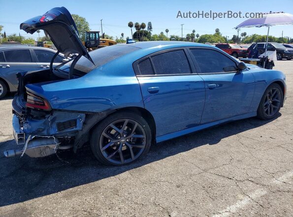 2C3CDXHG3LH238599 2020 DODGE CHARGER Blue Rear right