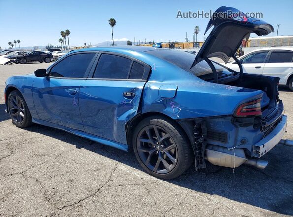 2C3CDXHG3LH238599 2020 DODGE CHARGER Blue Rear left
