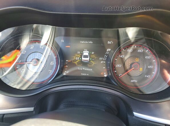 2C3CDXHG3LH238599 2020 DODGE CHARGER Blue Instrument cluster view