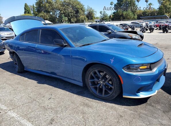 2C3CDXHG3LH238599 2020 DODGE CHARGER Blue Front right