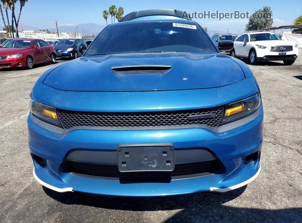 2C3CDXHG3LH238599 2020 DODGE CHARGER Blue Front view