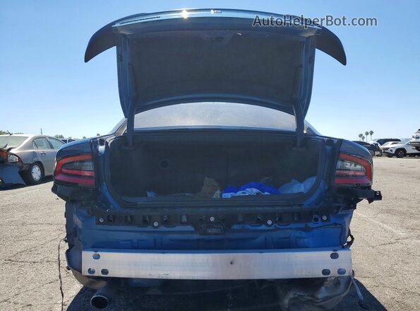 2C3CDXHG3LH238599 2020 DODGE CHARGER Blue Rear view
