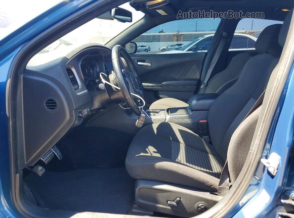 2C3CDXHG3LH238599 2020 DODGE CHARGER Blue Front interior view
