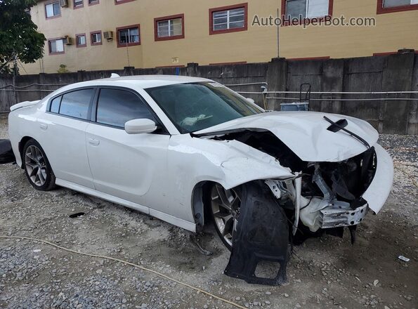 2C3CDXHG3MH579292 2021 DODGE CHARGER White Front right