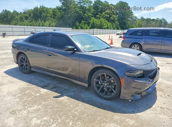 2C3CDXHG3MH591605 2021 DODGE CHARGER Серый Передняя правая четверть