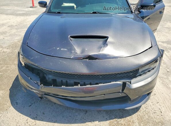 2C3CDXHG3MH591605 2021 DODGE CHARGER Серый Вид задней части салона