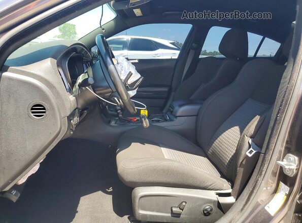 2C3CDXHG3MH591605 2021 DODGE CHARGER Серый Вид салона спереди